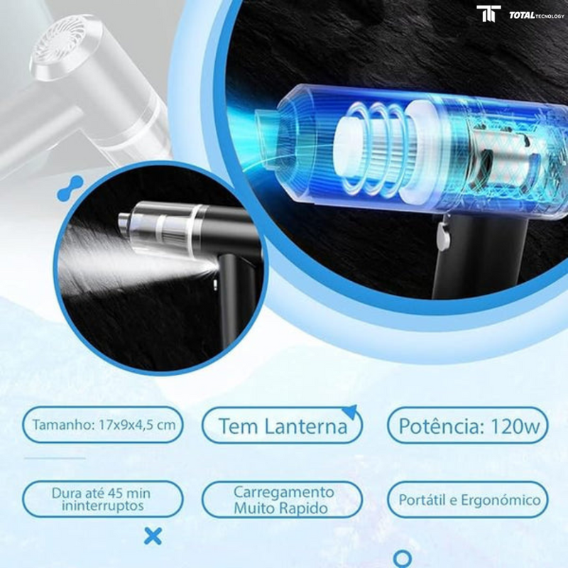 Aspirador de Pó Portátil - Total Tecnology