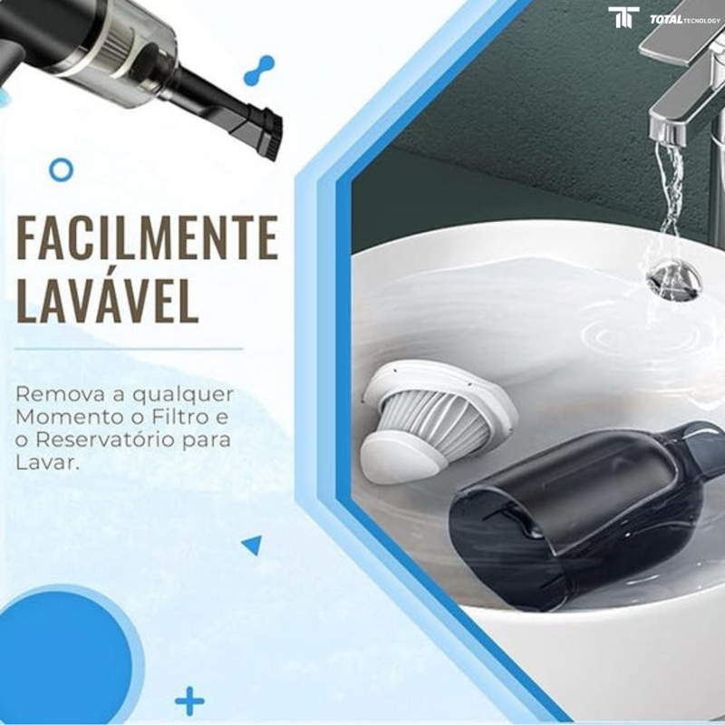 Aspirador de Pó Portátil - Total Tecnology
