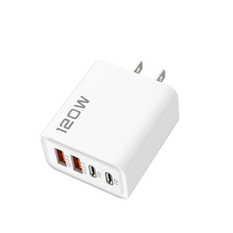 Carregador Turbo 120W tipo C, e USB -Total Tecnology