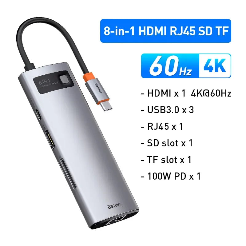 Adaptador USB Tipo C  8 em 1 - Total Tecnology