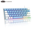 Mini teclado Gamer, RGB retro iluminado 61 teclas, ergonômico à prova d'água TS91 para PC, Mac, PS4, Xbox ONE gamer