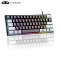 Mini teclado Gamer, RGB retro iluminado 61 teclas, ergonômico à prova d'água TS91 para PC, Mac, PS4, Xbox ONE gamer