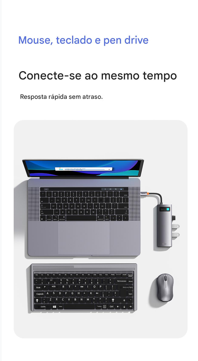 Adaptador USB Tipo C  8 em 1 - Total Tecnology
